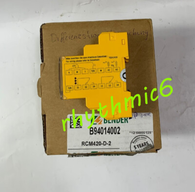 Brand New RCM420-D-2 BENDER  Insulation monitoring controller (FedEx/DHL)