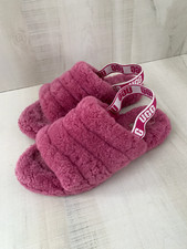UGG Fluff Yeah slide slippers in Pink Good Condition See Pics Size 6
