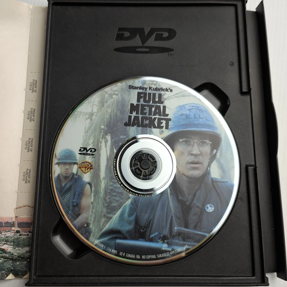 Full Metal Jacket Dvd Stanley Kubrick Collection War R1 VGC Fast Post Z - Image 3 of 4