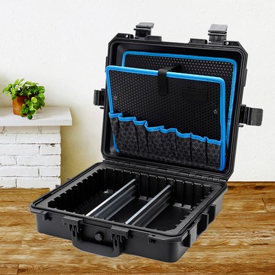 Portable Hardware Box Storage Organizer Cabinet Heavy Duty Toolbox with Pockets