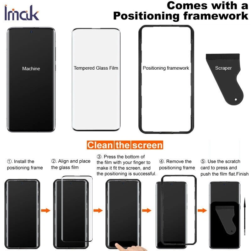 Protector de pantalla de vidrio de pegamento completo curvado 3D para XiaoMi RedMi Note 14 Pro 4G imak Foto 4 de 4