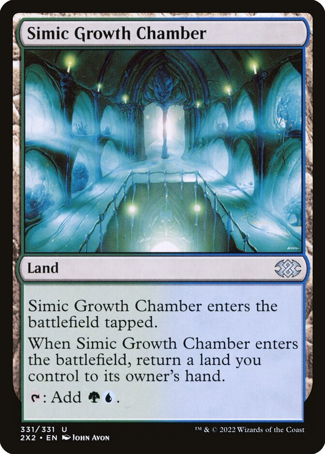 MTG Magic the Gathering Simic Growth Chamber (331/686) Double Masters 2022 LP