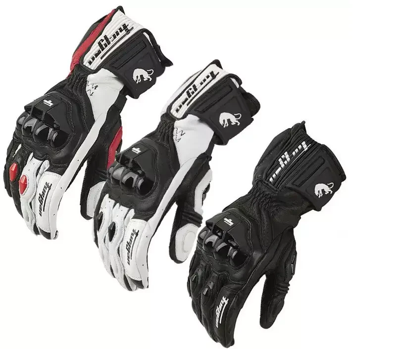 Leather Motorbike Motorcycle Gloves Biker Waterproof Windproof Summer Carbon