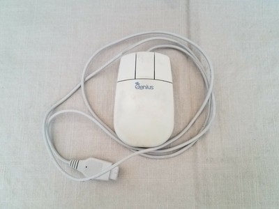 Genius Easy Mouse Roller Ball 3 Button Vintage Mouse