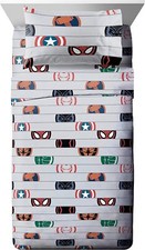 Marvel Avengers "Emblems" Kids Microfiber Sheet Set-AB08L9TPDKH2, AB08L9RK66B2