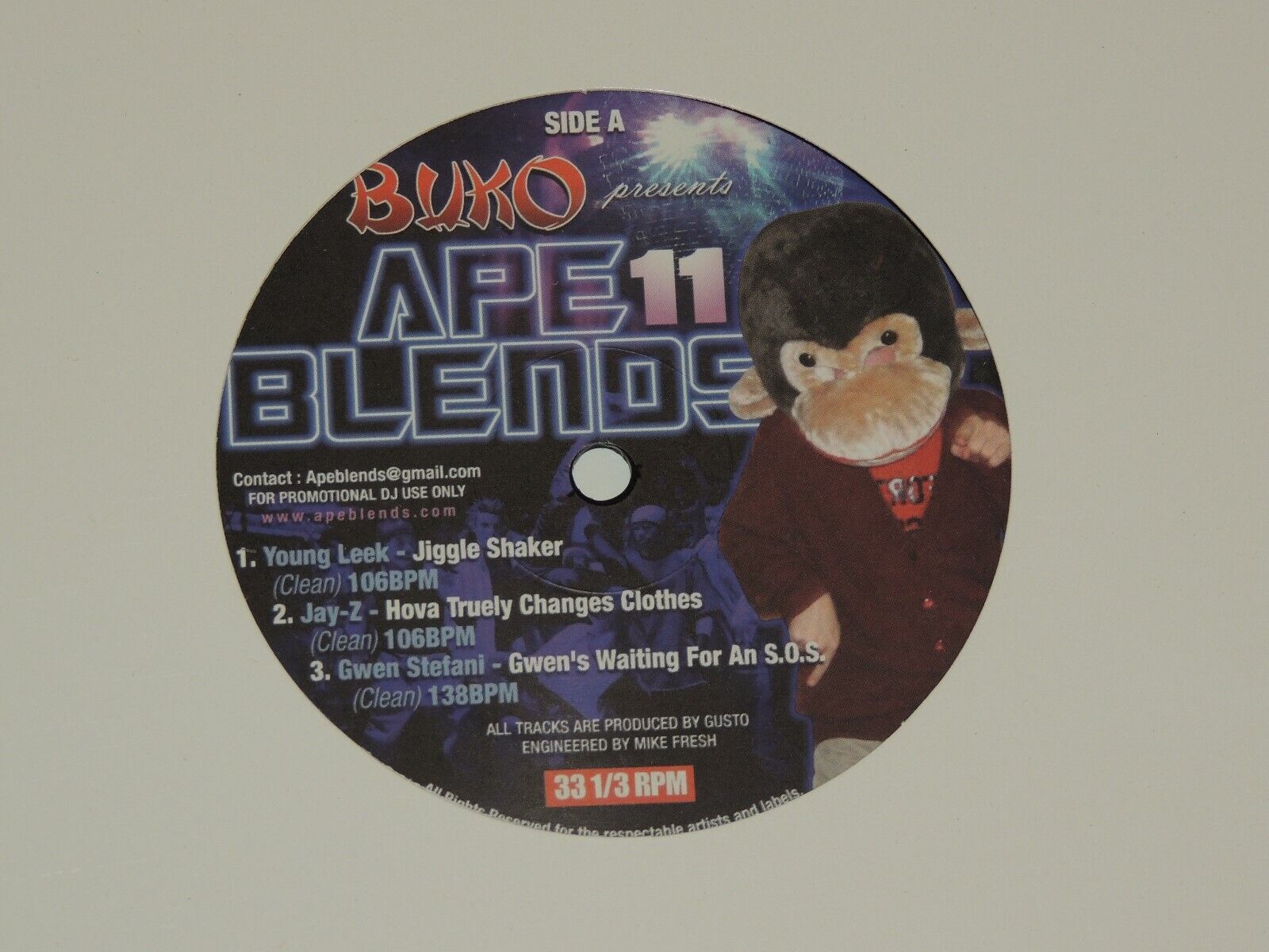 APE BLENDS VOL 11 Lp RECORD YOUNG LEEK JAY Z GWEN STEFANI CIARA MOBB DEEP