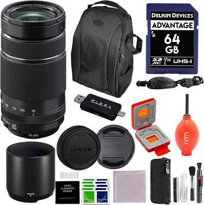 Fujifilm Fujinon XF70-300mm F 4-5.6 LM OIS WR Lens - Black with