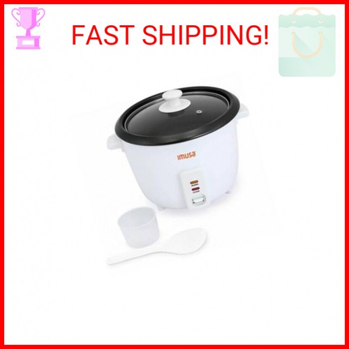 IMUSA USA GAU00011 Electric Nonstick Rice Cooker 3Cup (Uncooked) 6