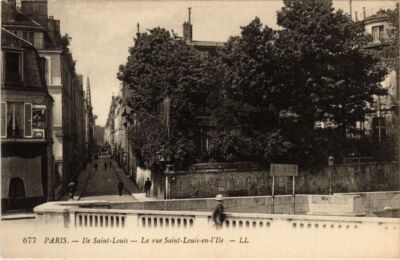 CPA PARIS 4e ile St-Louis Rue St-Louis-en-Ile (1247028)