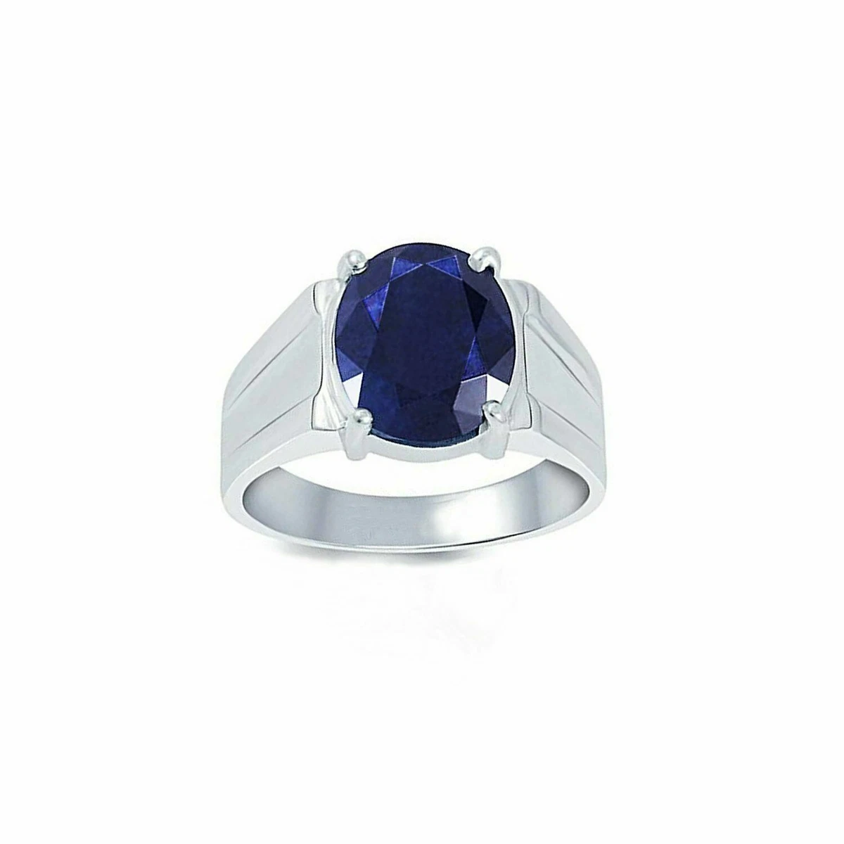 Solitaire saphir bleu new arrivals