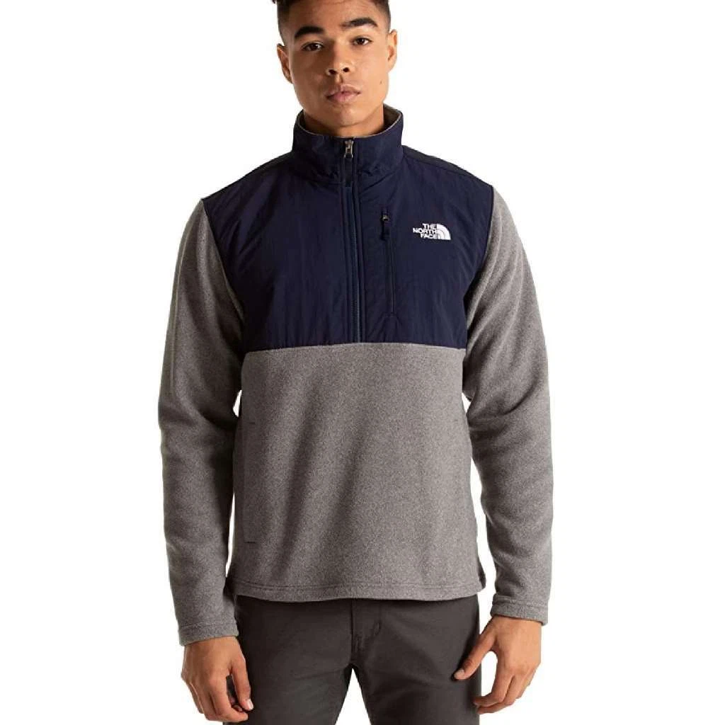 Grey north face outlet quarter zip