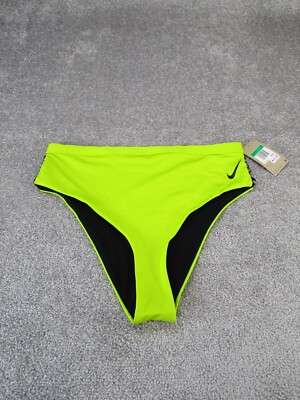 Nike Bikini Bottoms Womens XL Neon Yellow Beach Pool NEW