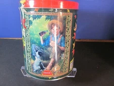 VGT1998 Coca-Cola 200 Pcs 16x20" Puzzle in a Collectable Tin - Boy Fishing Dog