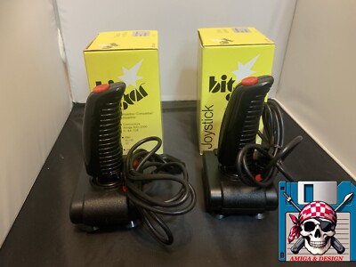  ️ 2 x Boeder Joystick Commodore Amiga, C64, Atari ST, Atari 2600 New & Boxed  