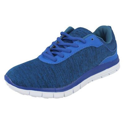 Herren Air Tech Blaue Schnürsenkel Leicht Turnschuhe: Profil
