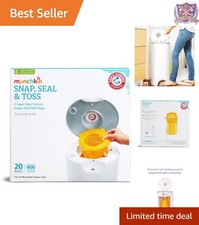 Diaper Pail Disposable Bags Lavender Scent 20 Pack Fits All Pails