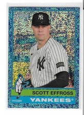 2025 Topps heritage High Number - Light Blue Sparkle #636 Scott Effross