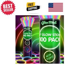 Ultimate 100 Count Glow Sticks Set for Halloween Parties & Celebrations