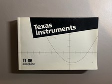 Guidebook Only  TI-86 Graphing Calculator Manual Book
