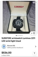 Surefire Wristwatch Luminox 2211 Led Wrist Light Watch