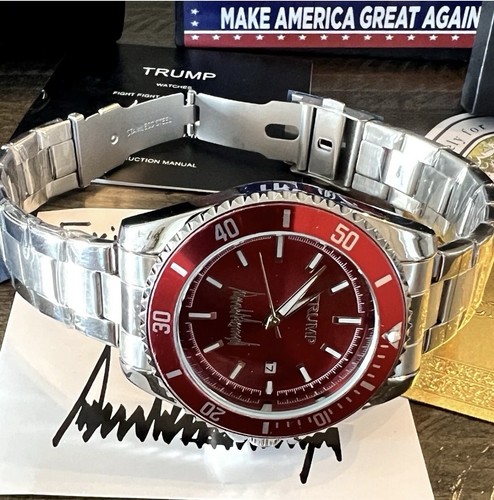 NEW - TRUMP VICTORY - Fight Fight Fight - RED BEAUTY - COMMEMORATIVE WATCH