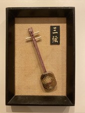 Chinese Art Wood Framed Wall Decor Lute Mandolin Guzheng Sanxian Yueqin