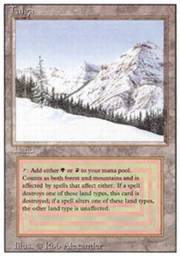 Taiga (Magic: The Gathering) Land Magic: The Gathering Trading