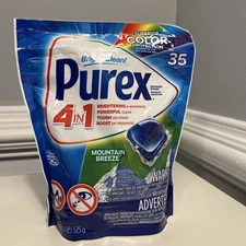 Laundry Detergent, Mountain Breeze, 35Pacs  1.15 Lb One Pack Of Purex 4-in-1