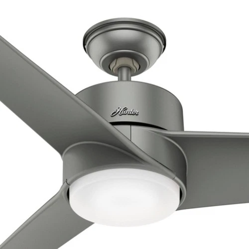 54" Hunter Havoc-WeatherMax Matte Silver Modern Fan with Wall Control - Picture 9 of 10