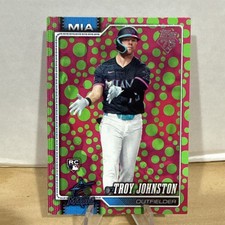 2026 Topps Series 1 - Troy Johnston #317 Green & Pink Polka Dots (RC)