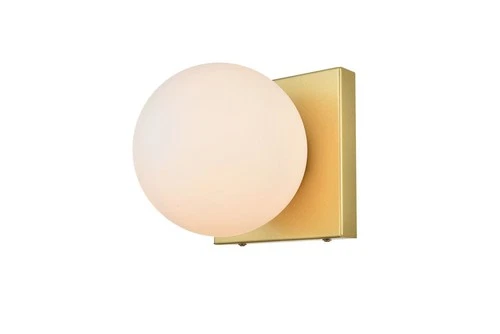 Elegant Lighting LD7303W6 Jaylin 6" Tall Bathroom Sconce - White - Picture 6 of 12