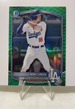 2025 Bowman Draft Chrome Green Reptilian Refractor 73/99 Mike Sirota