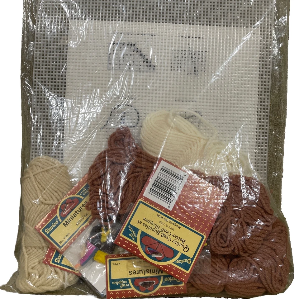 Kit artesanal de costura Mary Maxim de colección 47440 belenes aguja de plástico nueva Foto 3 de 4