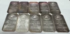 Engelhard Silver Bars 1 troy oz .999 Fine TEN Bars
