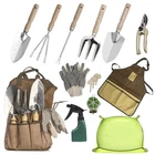 13-Piece Garden Tool Set with Tote Bag, Apron & Repotting Mat - Ergonomic Kit
