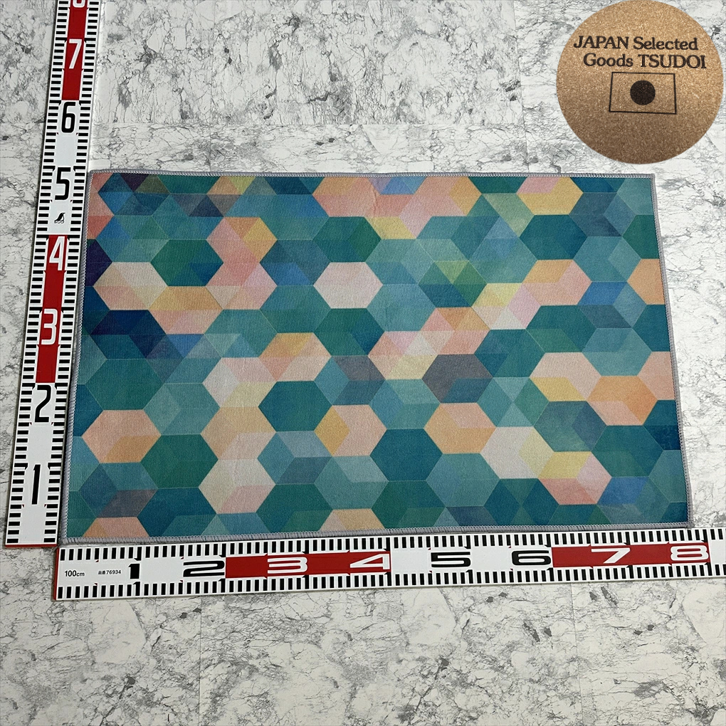 Hexagon Geometric Mat Japanese Anti-Slip 29.5x19.7/75x50cm 000312