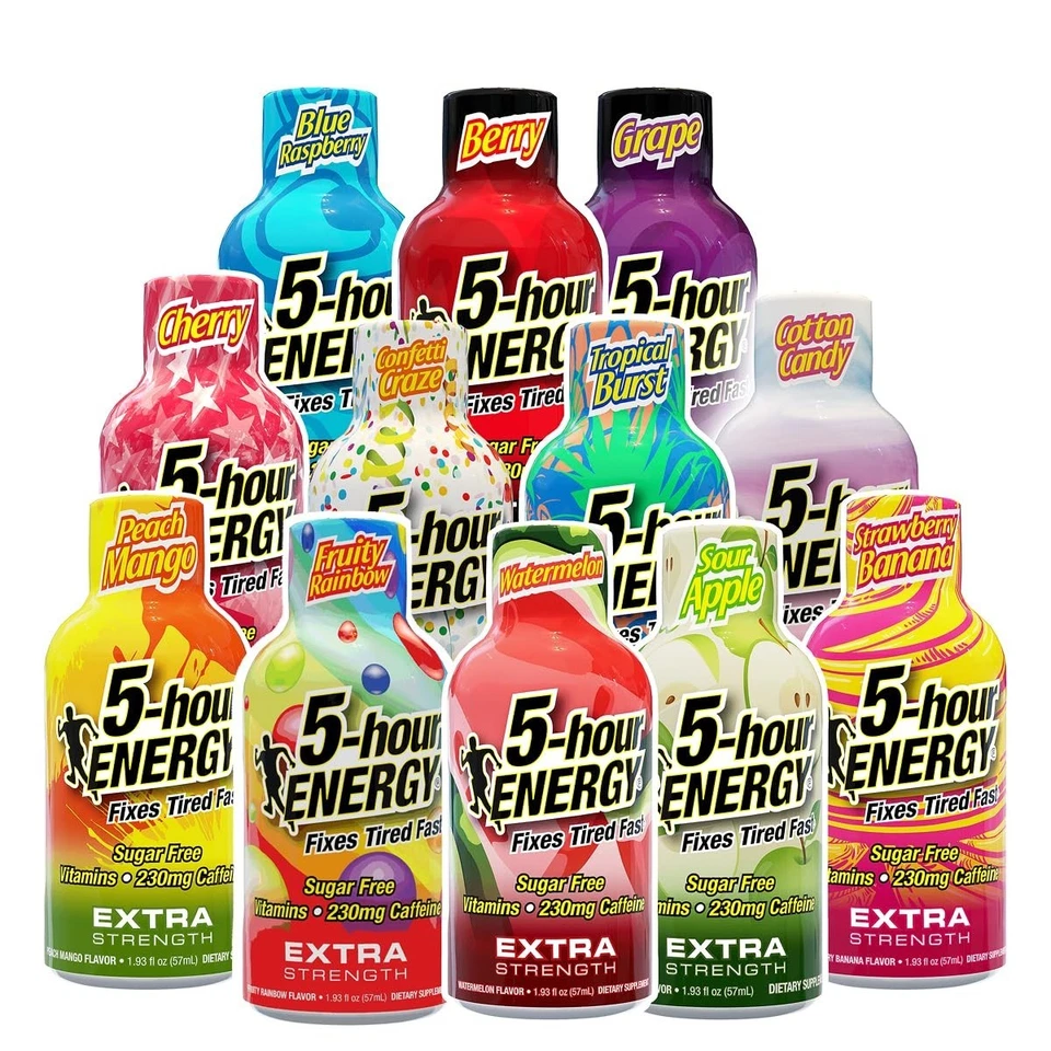 Ultimate Extra Strength Energy Shots - Paquete de 12 fl oz con sabores a frutas Foto 3 de 4