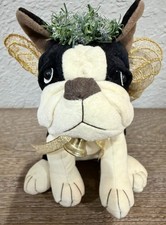 VTG Naito Design Boston Terrier Dog Plush Stuffed Animal Puppy NWT Halo Wings
