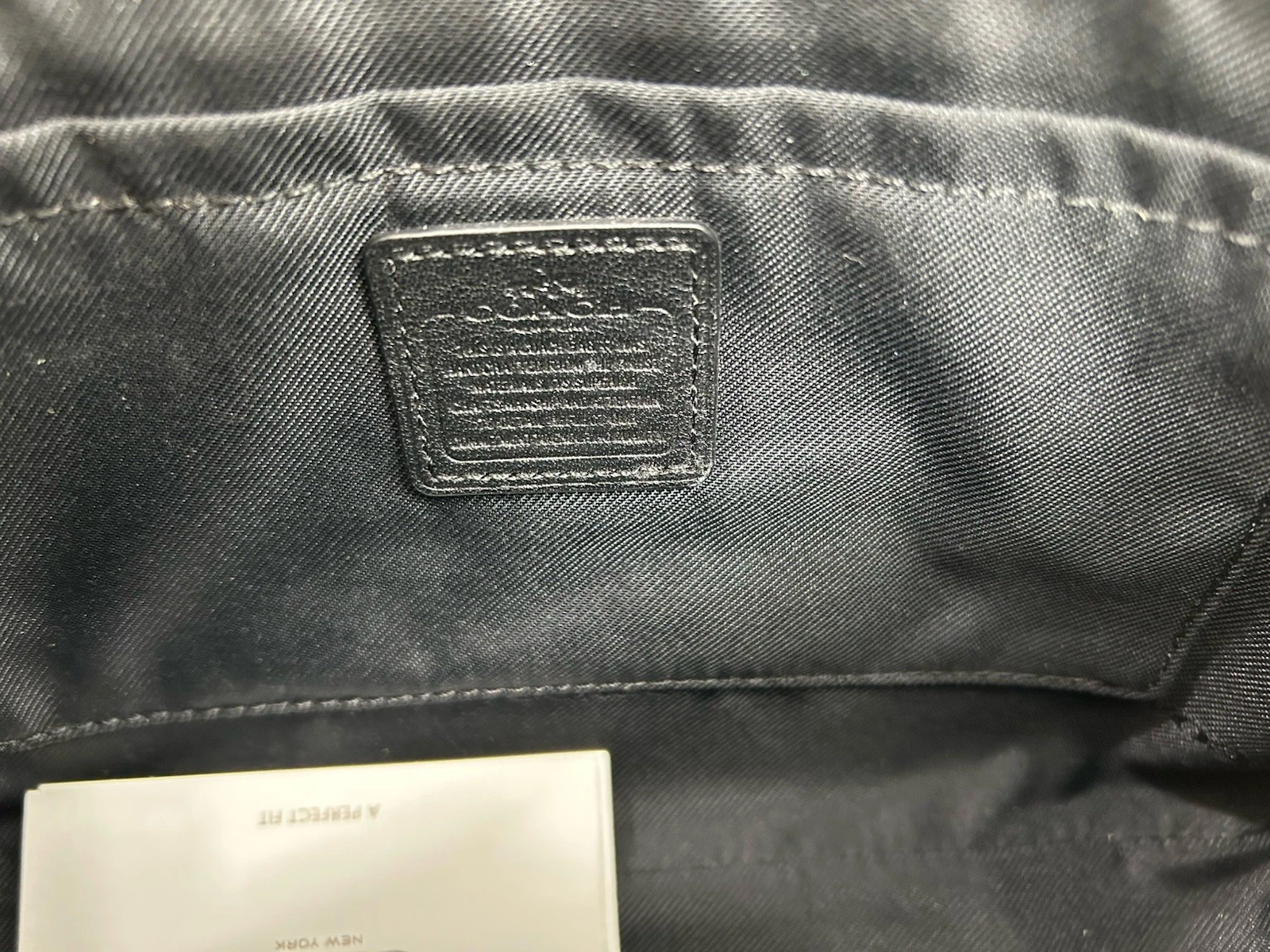 Coach Nolita Borsa da polso 24 IN in pelle nera con ciottoli