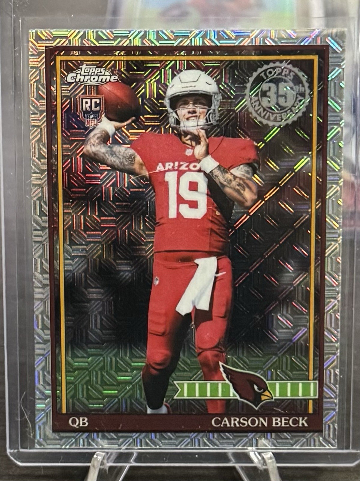 Topps 2026 Flagship Carson Beck RC 35th Anniv. Chrome Mojo! 🔥 