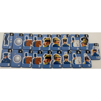 #ad Ultimate Stratego 1997 Replacement Army Insert Light Blue Parts Only READ $2.50