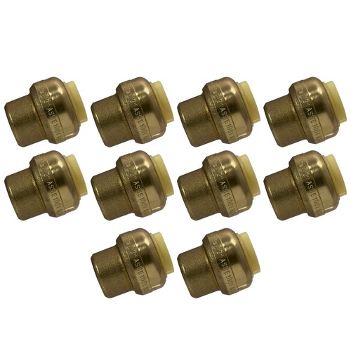 10 PCS 1/2 Inch Push Fit Cap Plumbing Fitting End Cap Copper CPVC Pipe