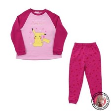 NOUVEAU ensemble pyjama Pokémon à manches longues pour filles Pikachu Shaggy 571
