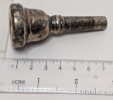 Vintage Besson No 7 Thrombone Mouthpiece Silver Plated Musical Instrument Band