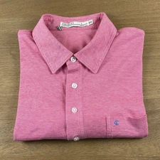 Criquet Men's Performance Players Polo Shirt - Size Large L - Pink