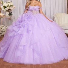 Sweetheart Quinceanera Dresses Ball Gowns Crystal Beaded Sheer Exquisite Dresses