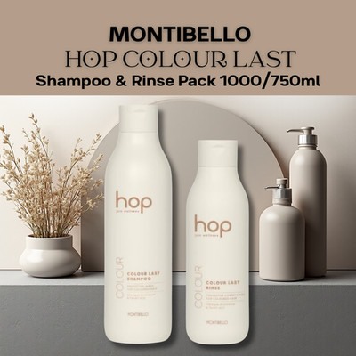 Montibello HOP Colour Last Shampoo & Rinse Pack 1000/750ml