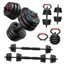 Adjustable dumbbell set,20/35/45/55/70/90lbs Free Weights set 45LB(22.5LB Pair)