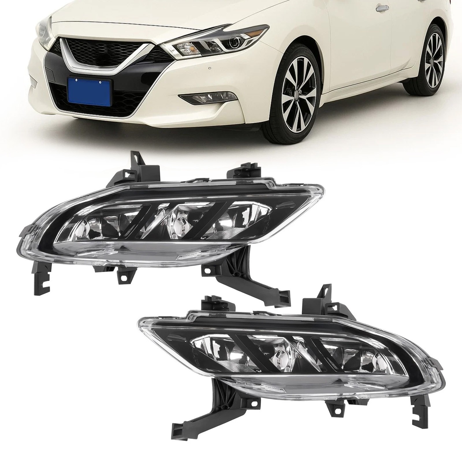 Driver Passenger Fog Driving Light Lamp For Nissan Maxima 2016 2017 2018 2019