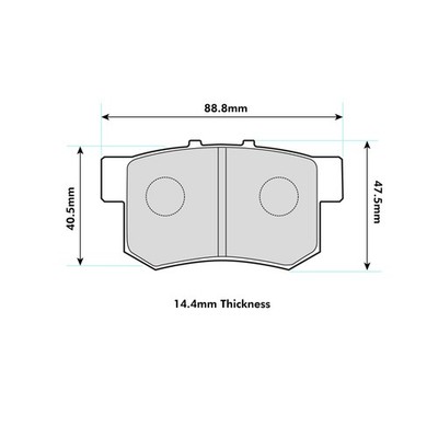 Mintex MRM1802 Rear Brake Pads Fits Honda Inc Civic & Integra / Rover / Suzuki